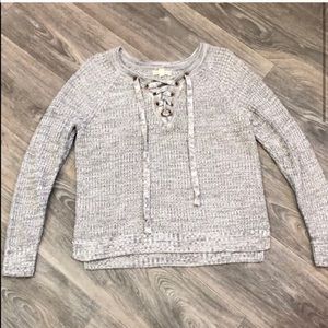 Laced Grey Sweater